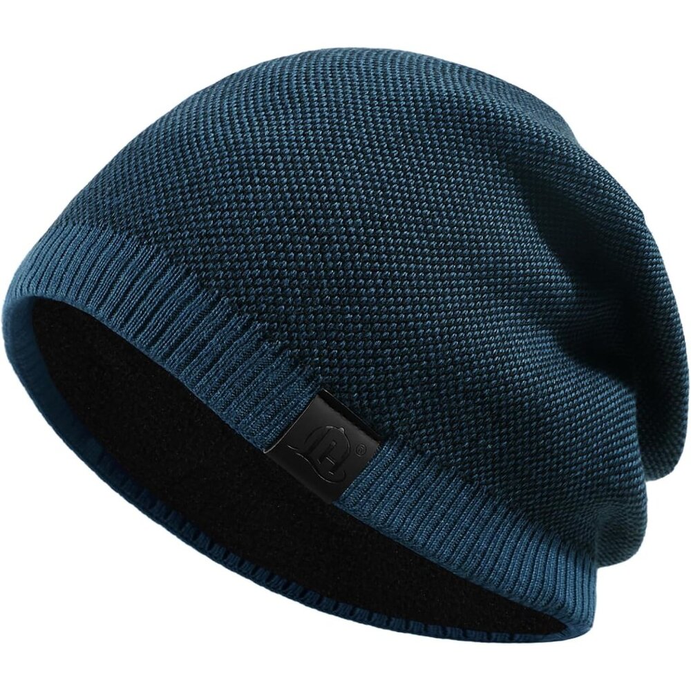 Double-Layer Warmth Beanie - Soft Windproof Skull… - image 1